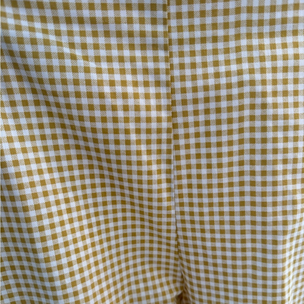 Lulus Yellow Gingham Checkered Pants - image 5